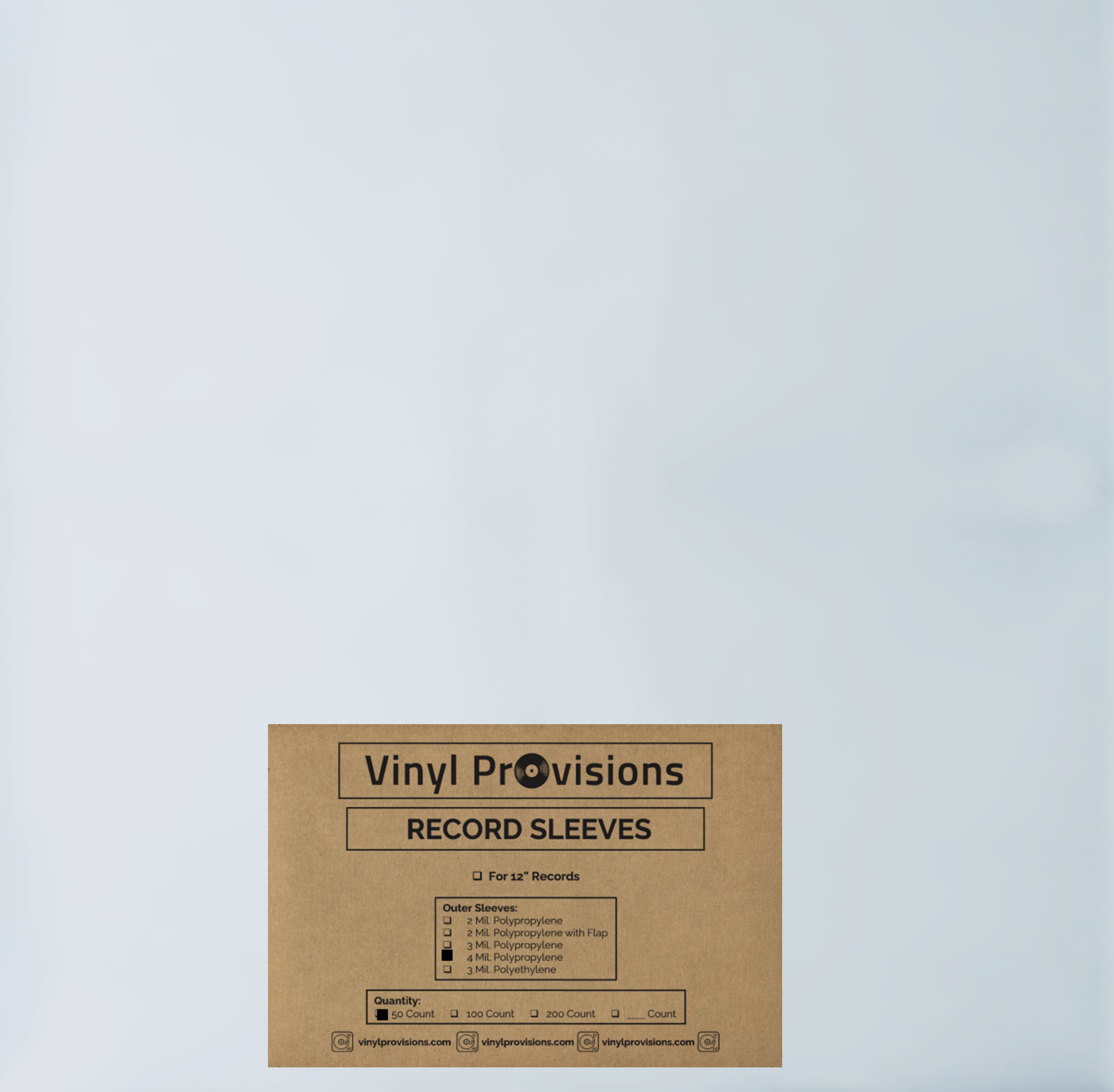 50-Pack Of 4 Mil Clear Vinyl Record Sleeves – High Quality Outer Covers For 12" LPs