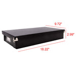 Snap-N-Store Cassette Tape Storage Box - 2 Pack, Holds Up to 50 Cassettes