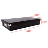 Snap-N-Store Cassette Tape Storage Box - 2 Pack, Holds Up to 50 Cassettes