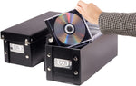 Snap-N-Store CD Storage Box - 2 Pack - Stores Up to 165 Discs
