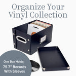 Snap-N-Store Vinyl 45 Record Box - For 45 RPM Records