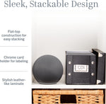 Snap-N-Store CD Storage Box - 2 Pack - Stores Up to 165 Discs