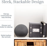 Snap-N-Store CD Storage Box - 2 Pack - Stores Up to 165 Discs