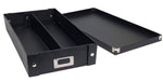 Snap-N-Store Cassette Tape Storage Box - 2 Pack, Holds Up to 50 Cassettes