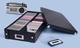Snap-N-Store Cassette Tape Storage Box - 2 Pack, Holds Up to 50 Cassettes