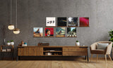 LABEND HOME Record Shelves Set of 8 – Vinyl Record Shelf Wall Mount for LP Album Storage – Made from Superior Pine Wood - Floating Wall Shelves/Ledge for Record Wall Display - Vinyl Record Storage