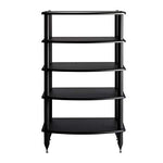 Pangea Audio Vulcan Five Shelf Audio Rack, Media Stand, and Components Cabinet 5 Shelf Black - Vinyl Provisions