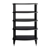 Pangea Audio Vulcan Five Shelf Audio Rack, Media Stand, and Components Cabinet 5 Shelf Black - Vinyl Provisions