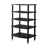 Pangea Audio Vulcan Five Shelf Audio Rack, Media Stand, and Components Cabinet 5 Shelf Black - Vinyl Provisions