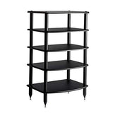 Pangea Audio Vulcan Five Shelf Audio Rack, Media Stand, and Components Cabinet 5 Shelf Black - Vinyl Provisions